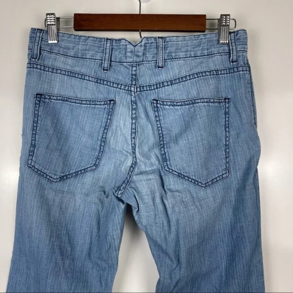 La't By L'agence Chambray Cropped Pants Size 24 - image 8